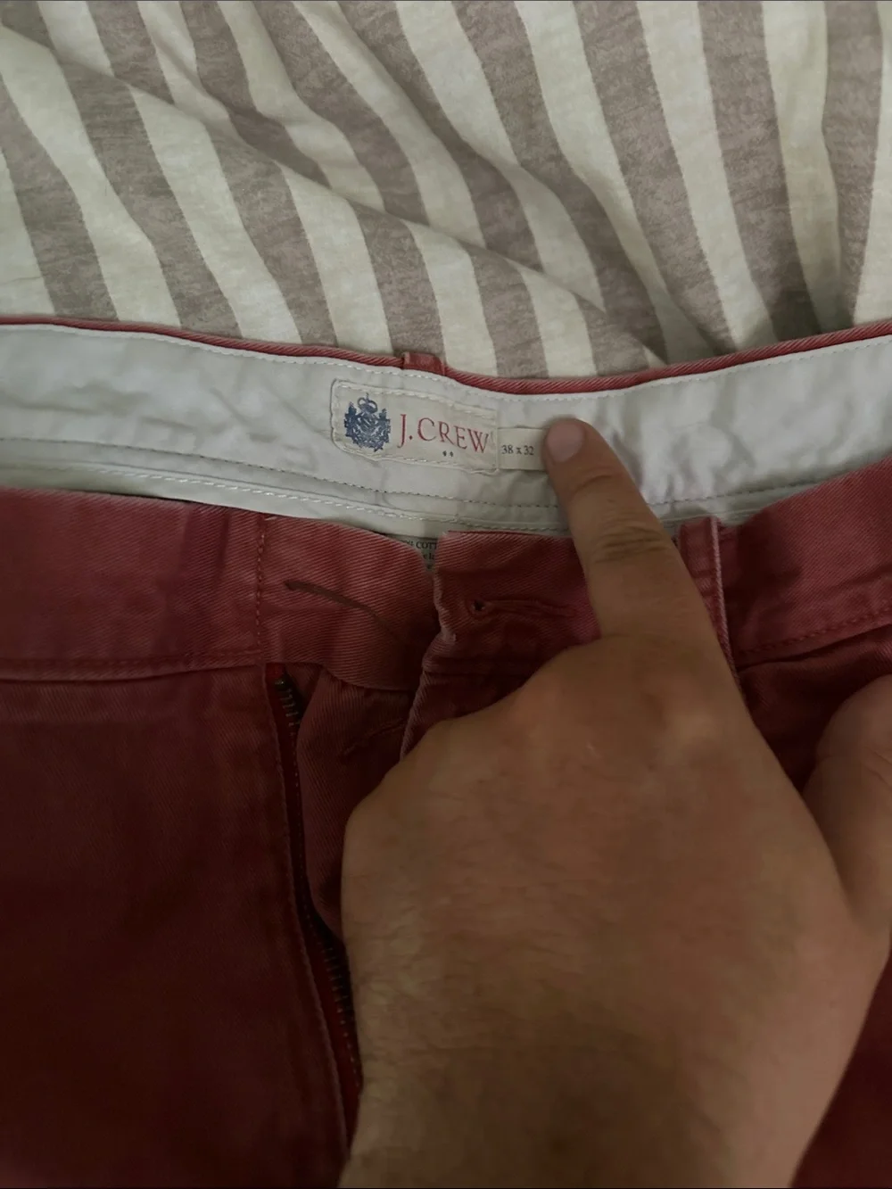 J. Crew Men's Rust Red Chino Pants
